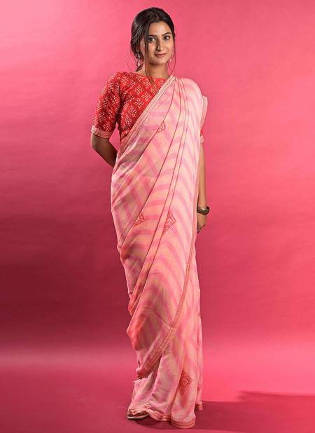 Pink Colour ASHIMA SAAWAN Fancy Printed Designer Ethnic Wear Latest Saree Collection 3801